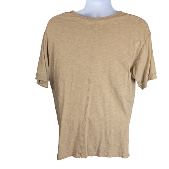 WCSP Mens Brown Tan Knit Short Sleeve Tee XL - Picture 5 of 6